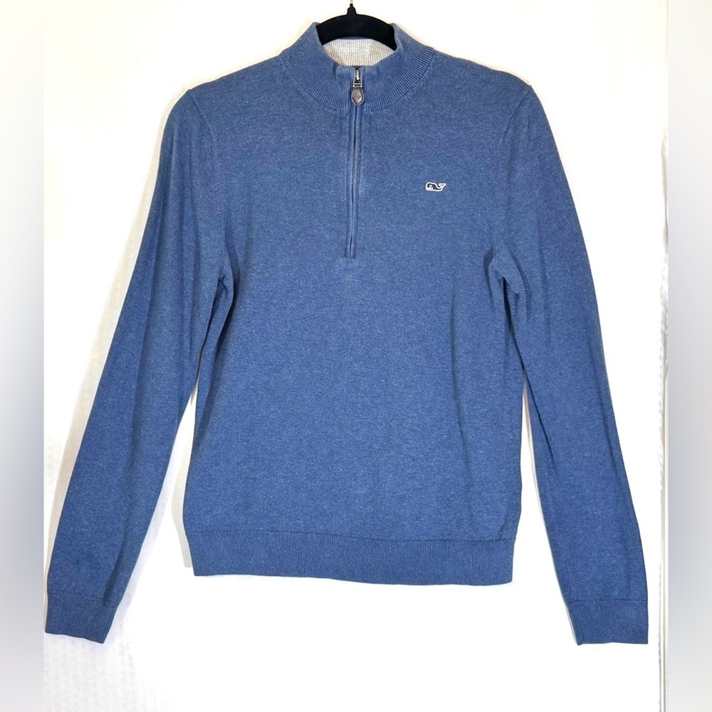 Vineyard Vines Deep Bay 1/4‑Zip Pullover Sweater Boys Size Large (16)